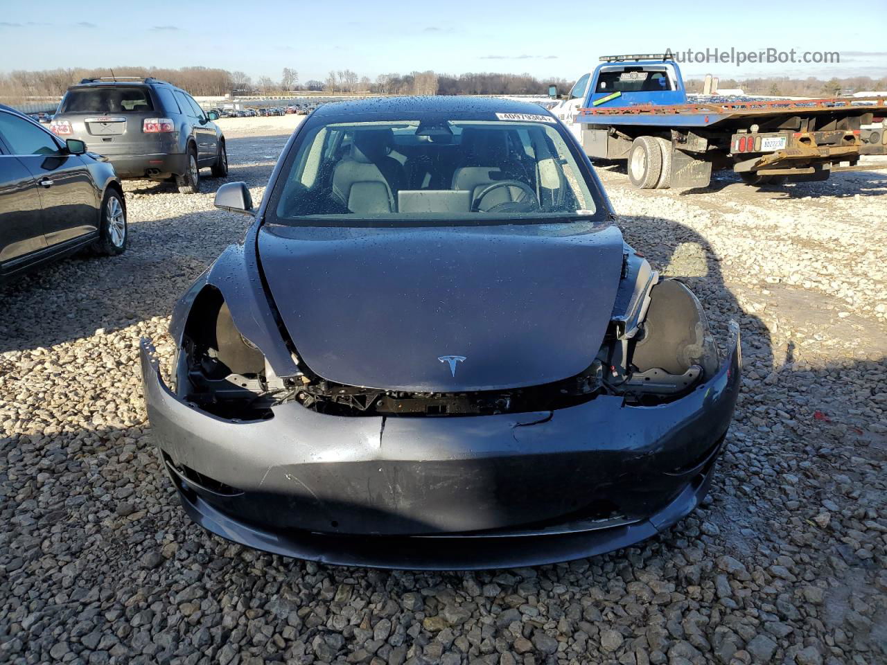 2022 Tesla Model 3  Charcoal vin: 5YJ3E1EB5NF129892