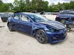 2022 Tesla Model 3  Blue vin: 5YJ3E1EB5NF173956