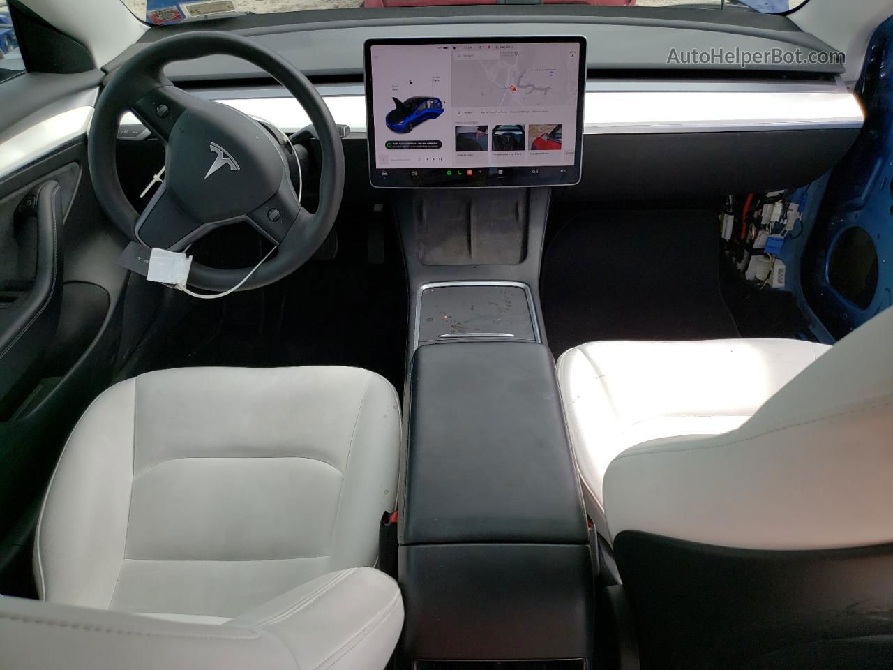 2022 Tesla Model 3  Синий vin: 5YJ3E1EB5NF173956