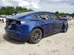 2022 Tesla Model 3  Blue vin: 5YJ3E1EB5NF173956