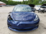 2022 Tesla Model 3  Blue vin: 5YJ3E1EB5NF173956