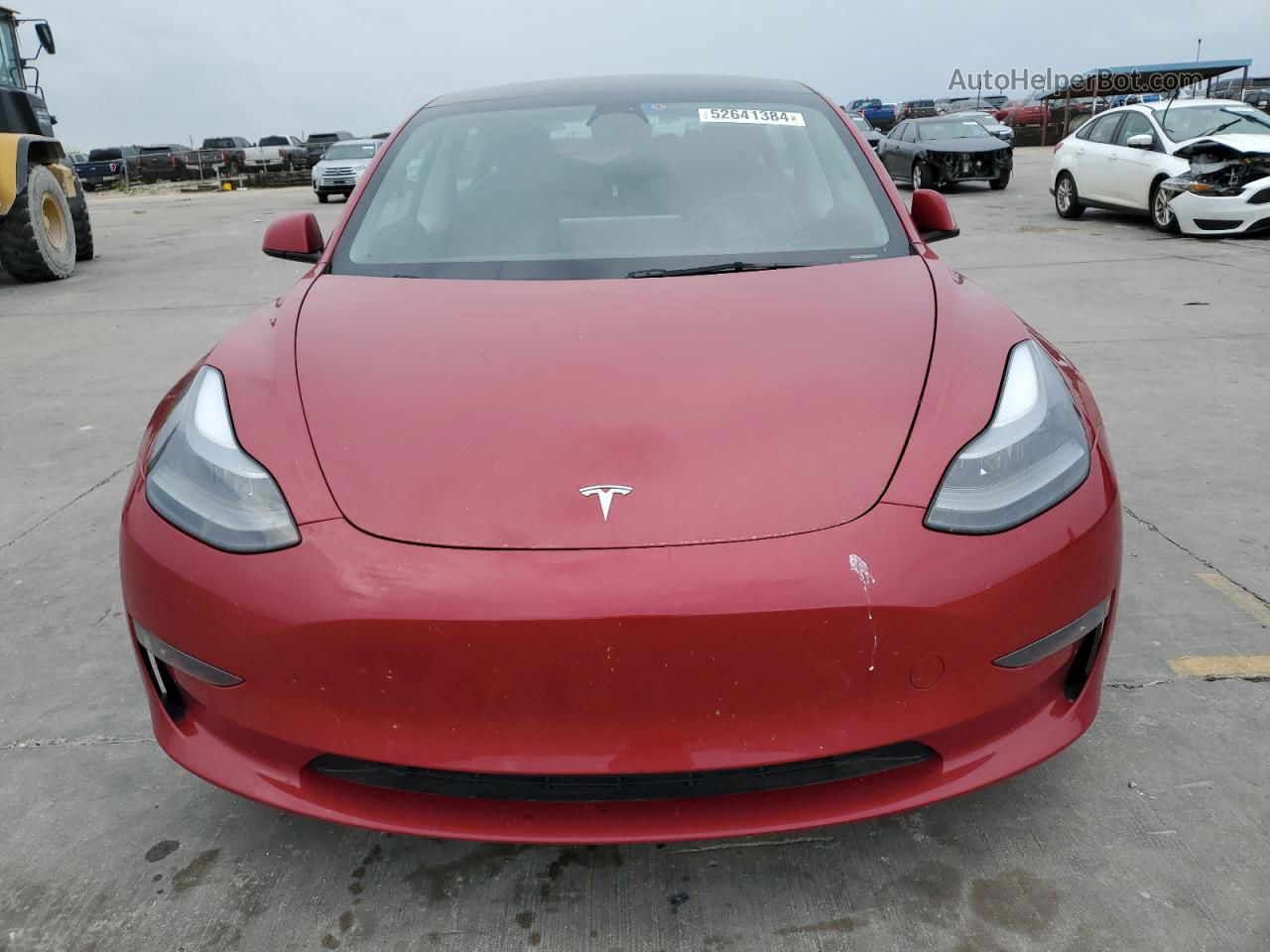 2022 Tesla Model 3  Red vin: 5YJ3E1EB5NF201433