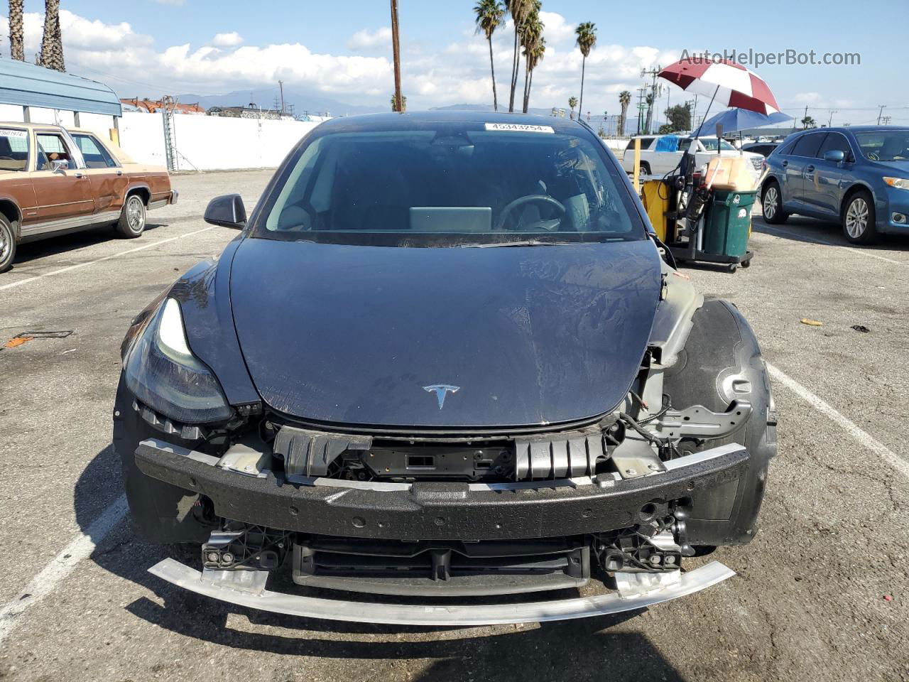 2022 Tesla Model 3  Gray vin: 5YJ3E1EB5NF235050