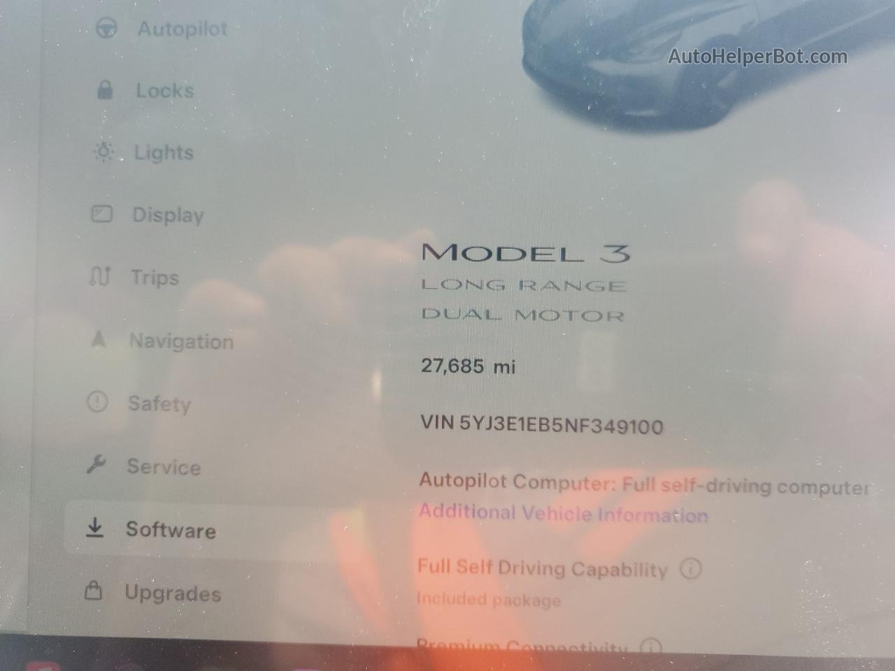2022 Tesla Model 3  Серый vin: 5YJ3E1EB5NF349100