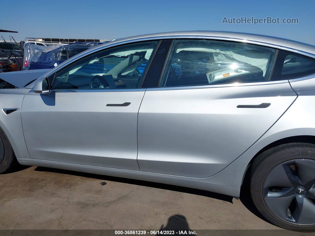 2018 Tesla Model 3 Long Range Silver vin: 5YJ3E1EB6JF074007