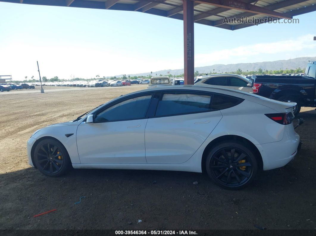 2018 Tesla Model 3 Long Range/performance White vin: 5YJ3E1EB6JF098064