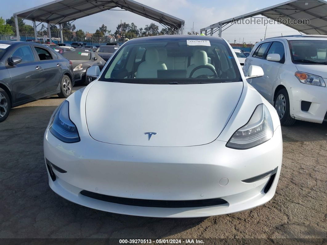 2018 Tesla Model 3 Long Range/performance White vin: 5YJ3E1EB6JF112920