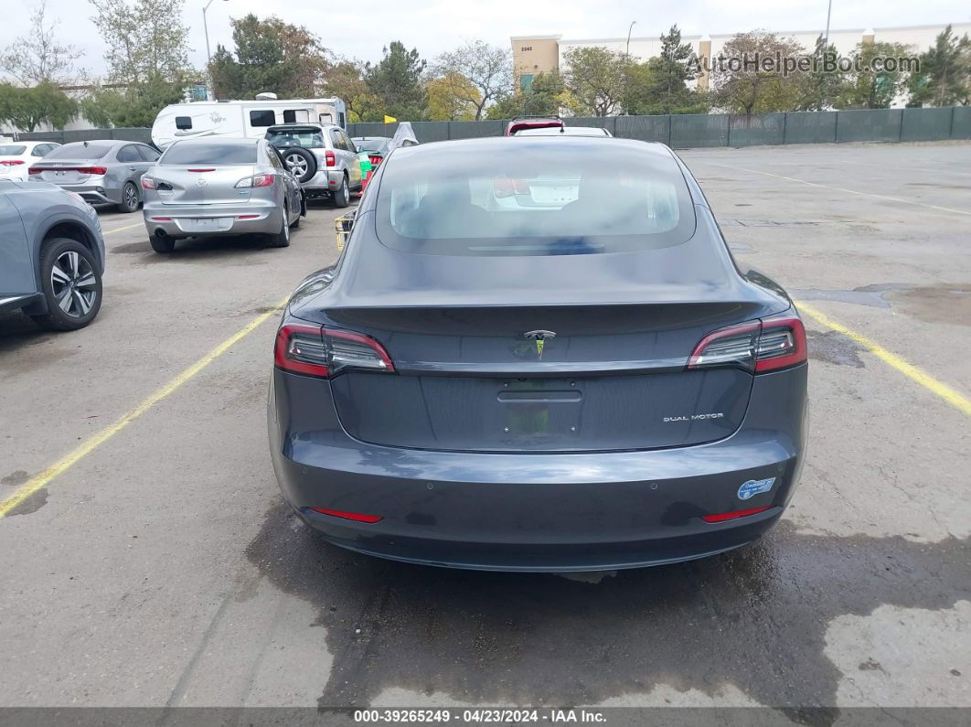 2018 Tesla Model 3 Long Range/performance Gray vin: 5YJ3E1EB6JF119608