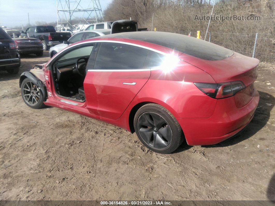 2018 Tesla Model 3 Long Range Красный vin: 5YJ3E1EB6JF120063