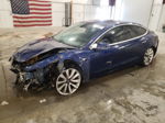 2018 Tesla Model 3  Blue vin: 5YJ3E1EB6JF121813