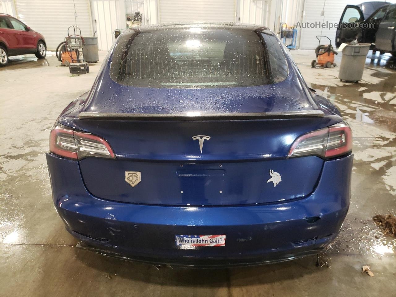 2018 Tesla Model 3  Blue vin: 5YJ3E1EB6JF121813