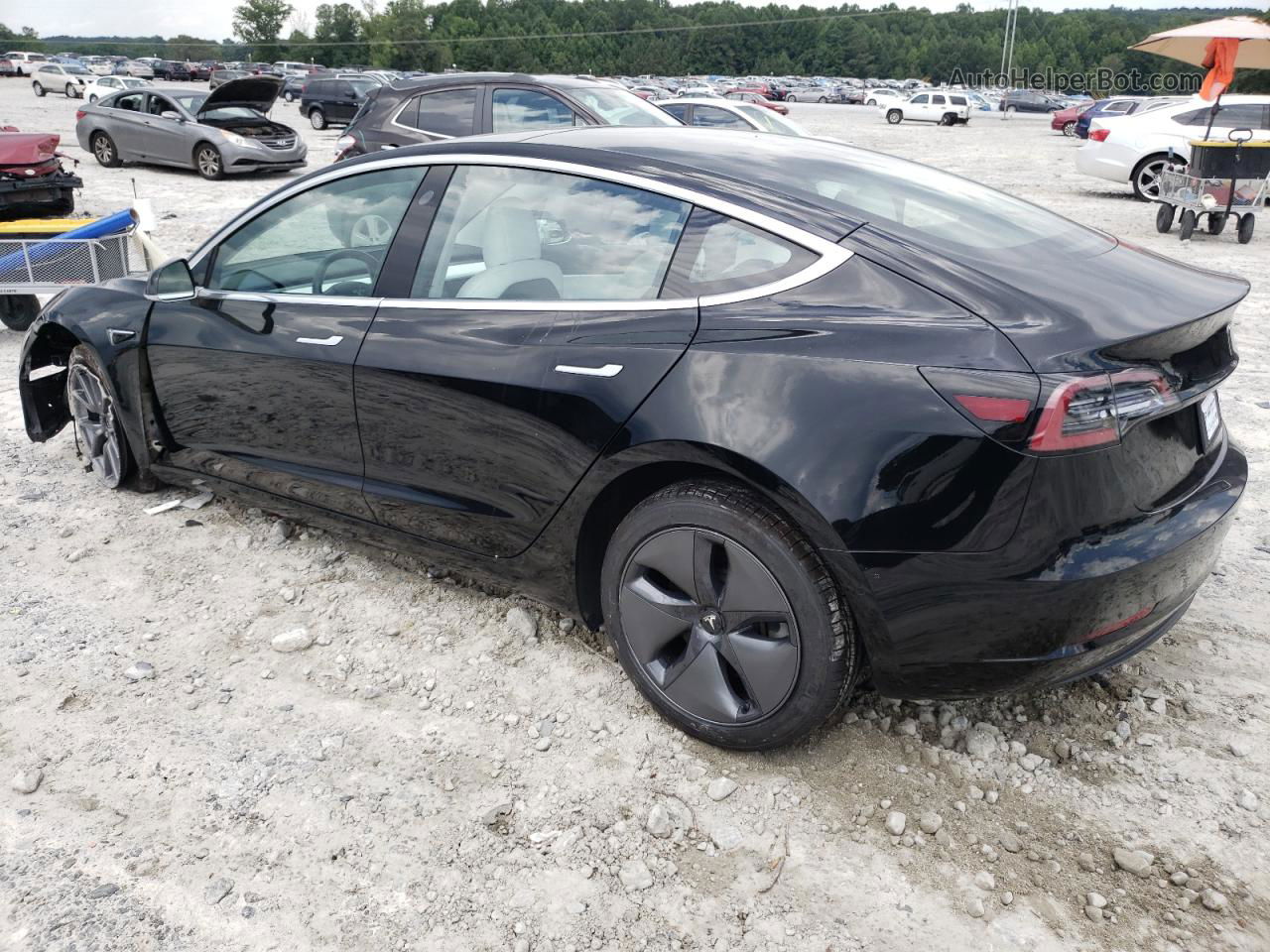 2018 Tesla Model 3  Black vin: 5YJ3E1EB6JF122637