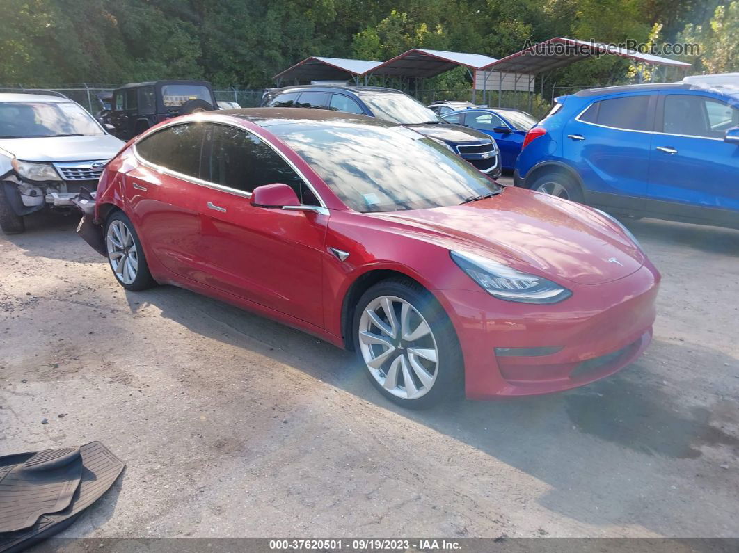 2018 Tesla Model 3 Performance Red vin: 5YJ3E1EB6JF133590