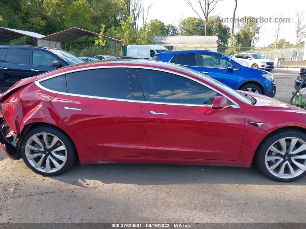 2018 Tesla Model 3 Performance Red vin: 5YJ3E1EB6JF133590