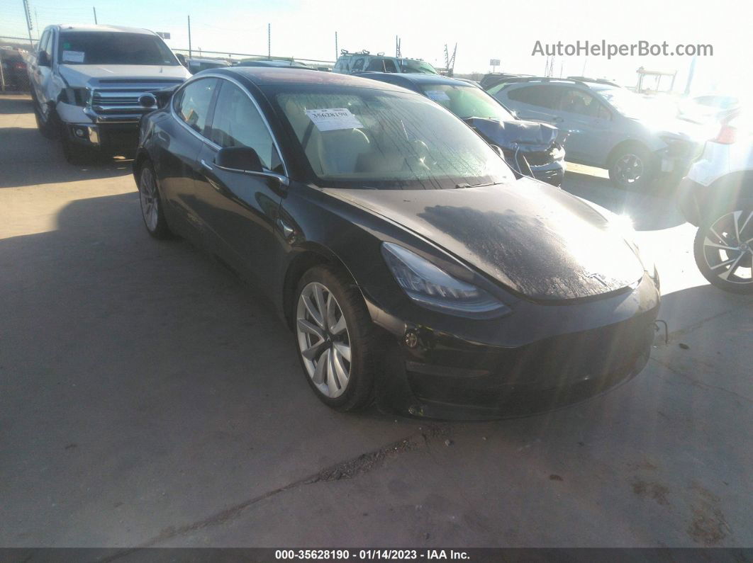 2018 Tesla Model 3 Long Range Black vin: 5YJ3E1EB6JF134917