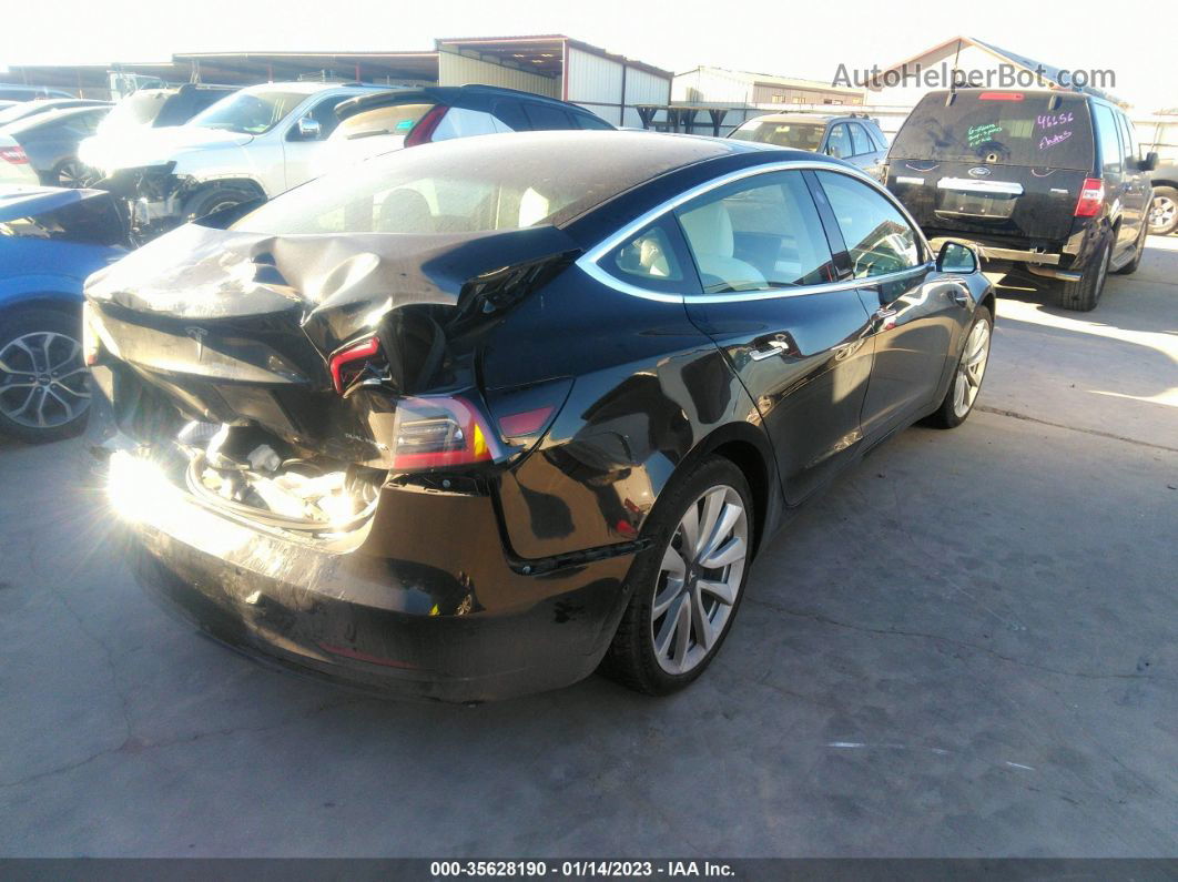 2018 Tesla Model 3 Long Range Black vin: 5YJ3E1EB6JF134917