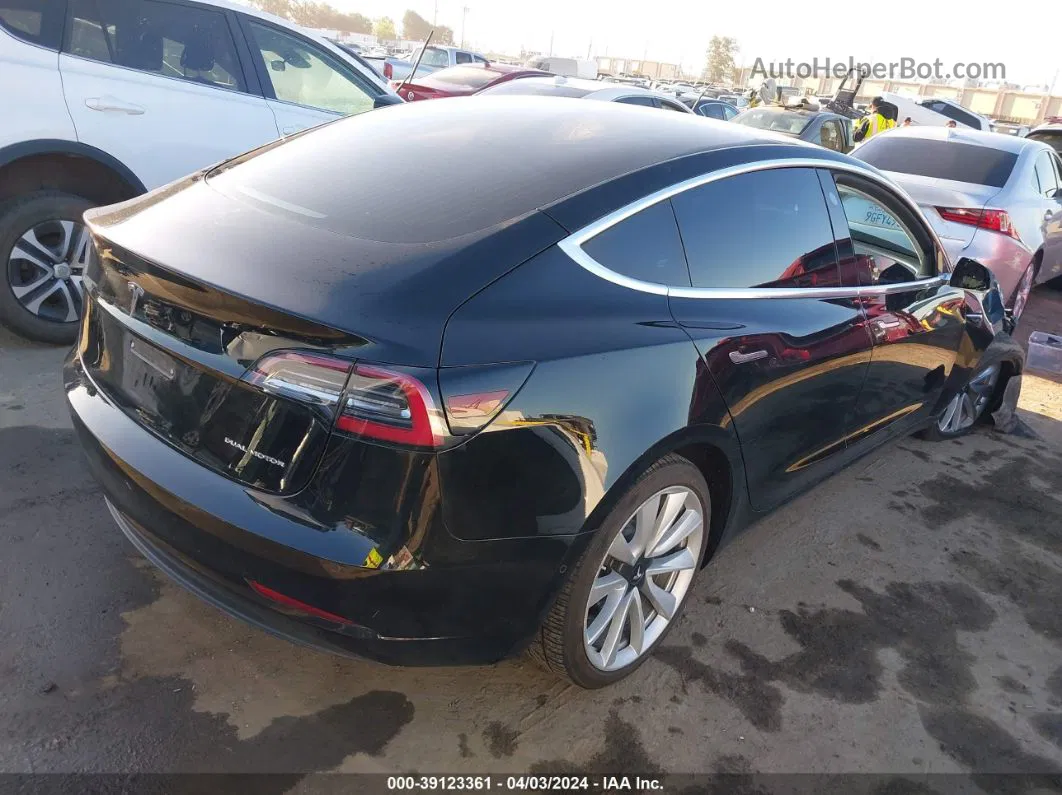 2018 Tesla Model 3   Black vin: 5YJ3E1EB6JF147859