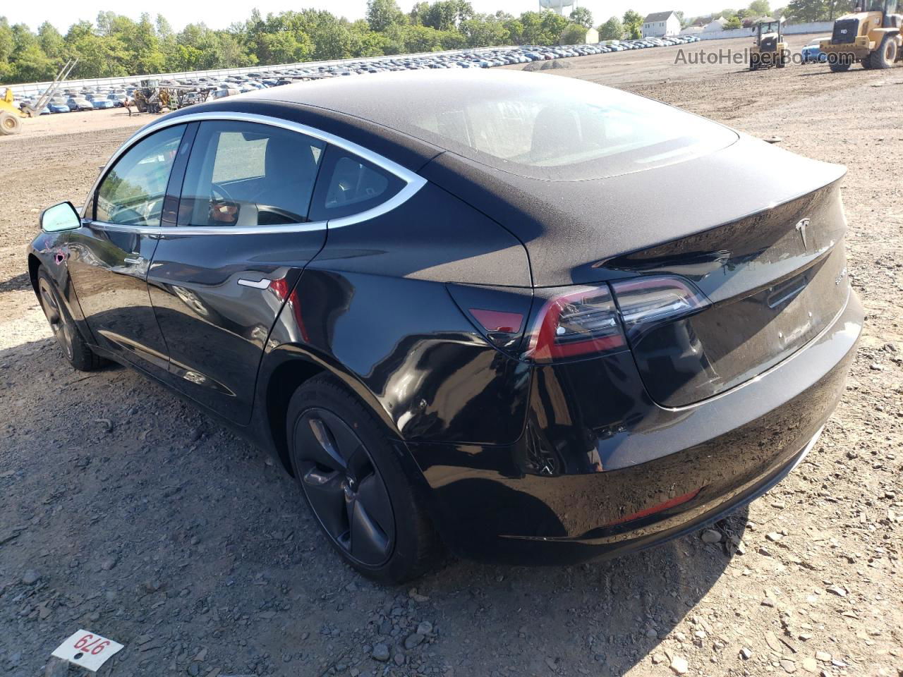 2018 Tesla Model 3  Black vin: 5YJ3E1EB6JF182286