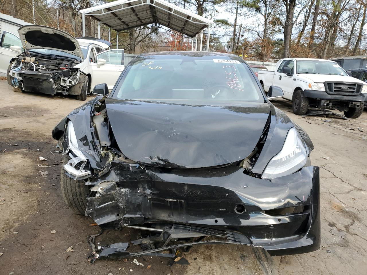 2018 Tesla Model 3  Black vin: 5YJ3E1EB6JF184653