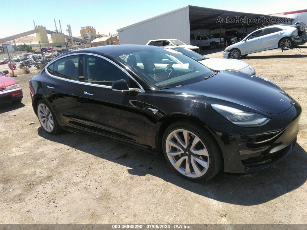 2018 Tesla Model 3 Long Range Black vin: 5YJ3E1EB6JF184765