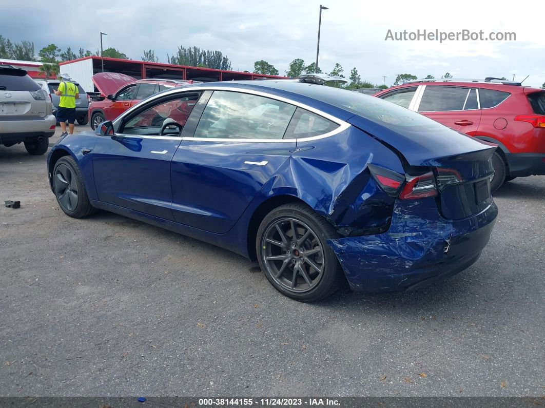 2019 Tesla Model 3 Performance/long Range Blue vin: 5YJ3E1EB6KF387740