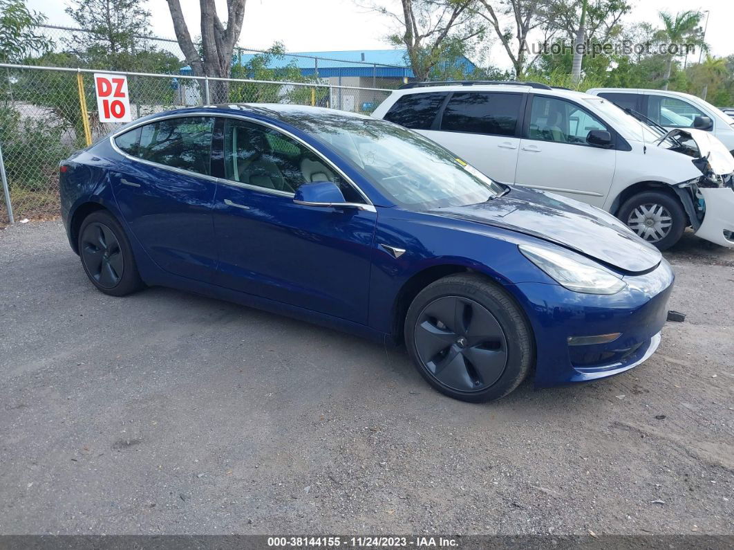 2019 Tesla Model 3 Performance/long Range Blue vin: 5YJ3E1EB6KF387740