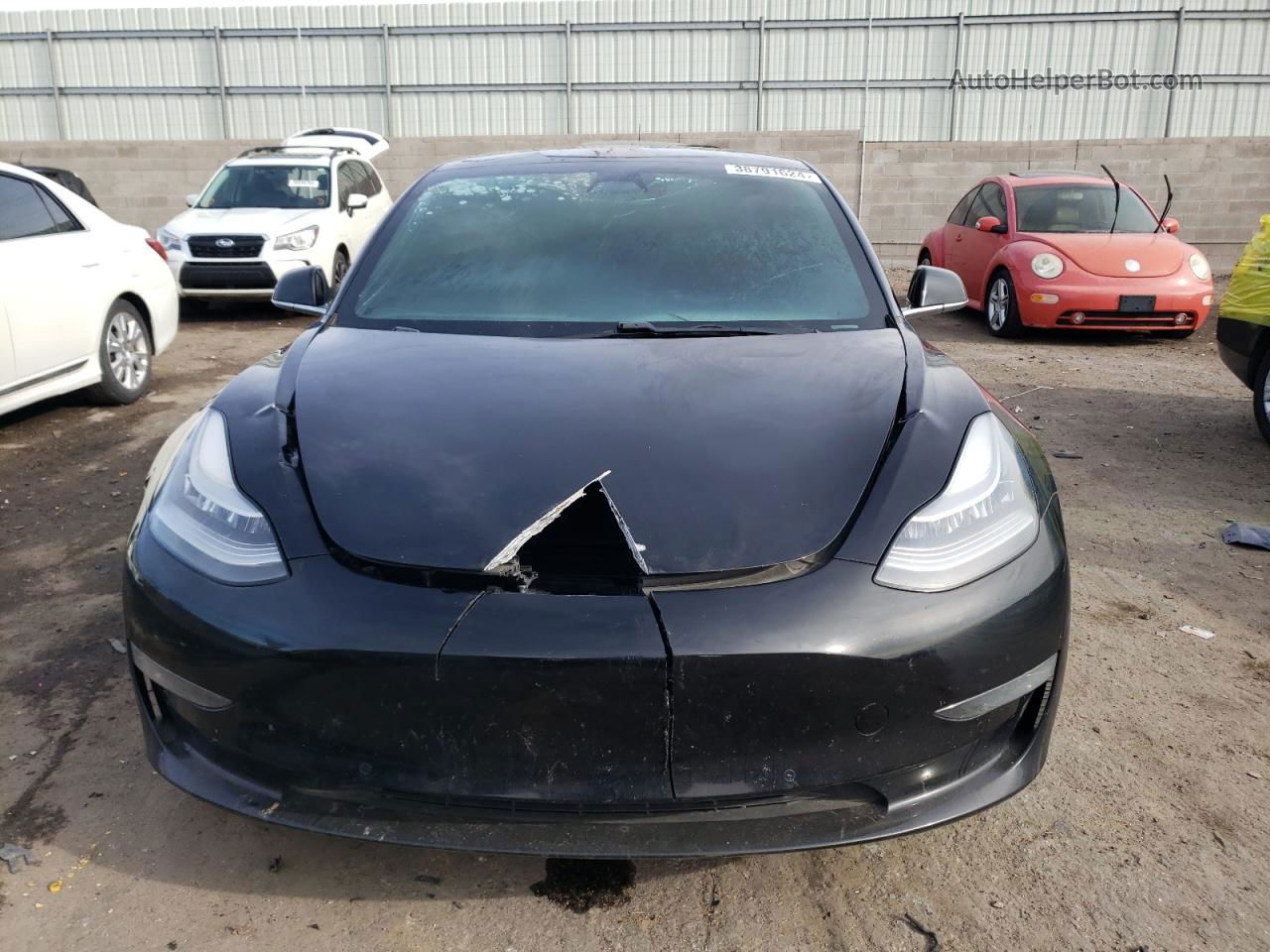 2019 Tesla Model 3  Black vin: 5YJ3E1EB6KF388743