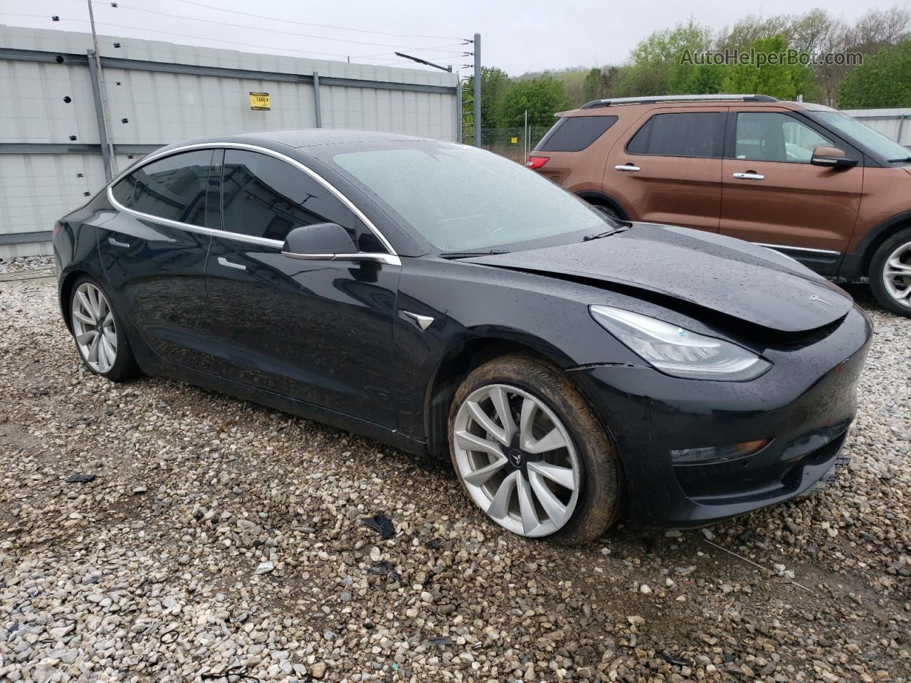 2019 Tesla Model 3  Black vin: 5YJ3E1EB6KF388760