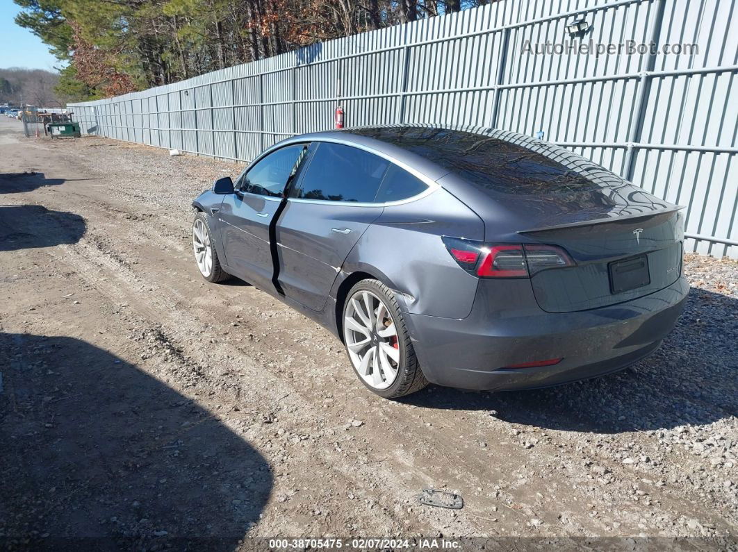 2019 Tesla Model 3 Long Range/performance Gray vin: 5YJ3E1EB6KF438699