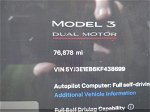 2019 Tesla Model 3 Long Range/performance Gray vin: 5YJ3E1EB6KF438699