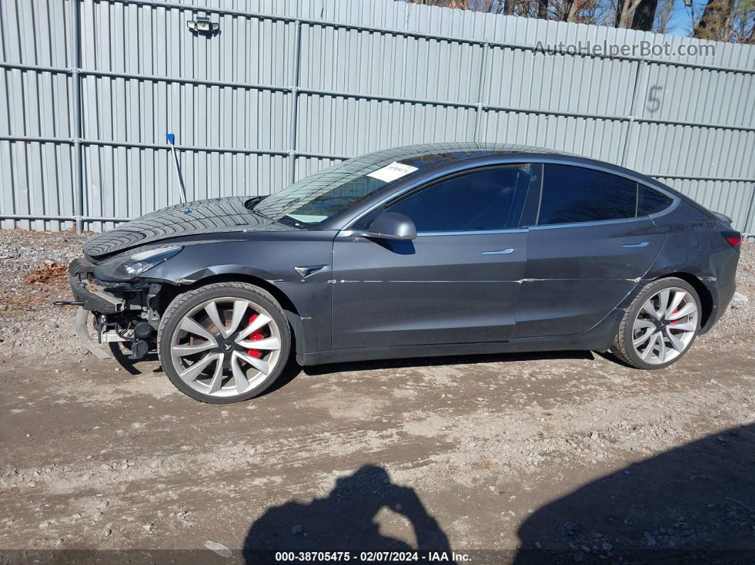 2019 Tesla Model 3 Long Range/performance Gray vin: 5YJ3E1EB6KF438699