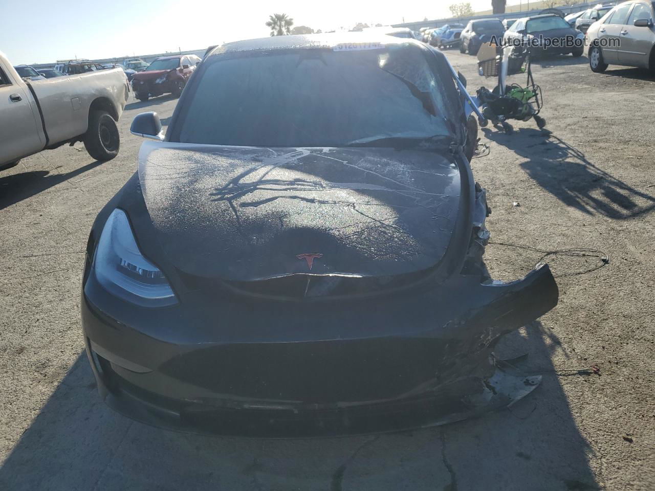 2019 Tesla Model 3  Black vin: 5YJ3E1EB6KF441599