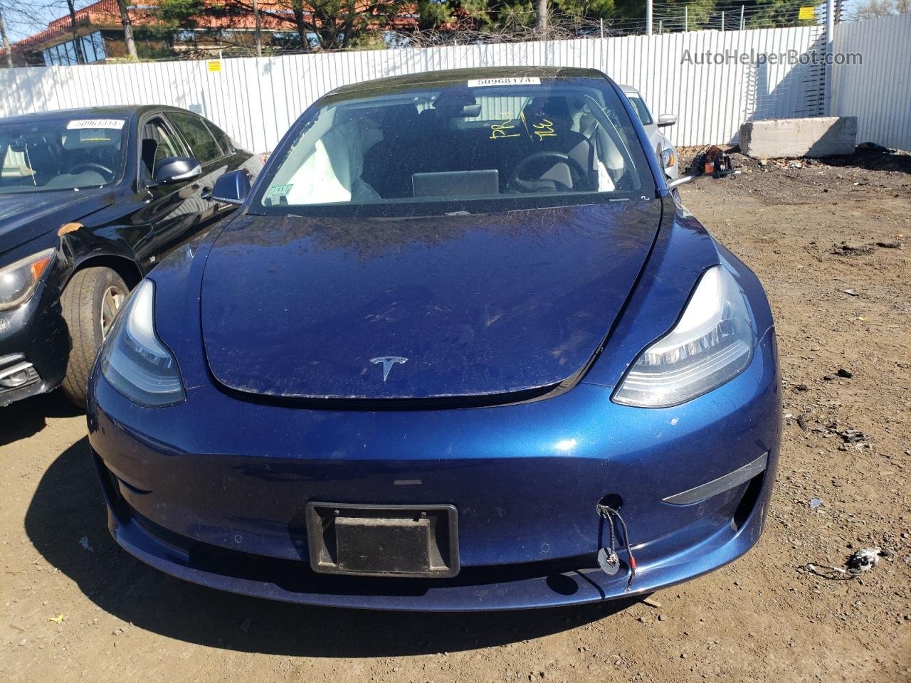 2019 Tesla Model 3  Blue vin: 5YJ3E1EB6KF442168