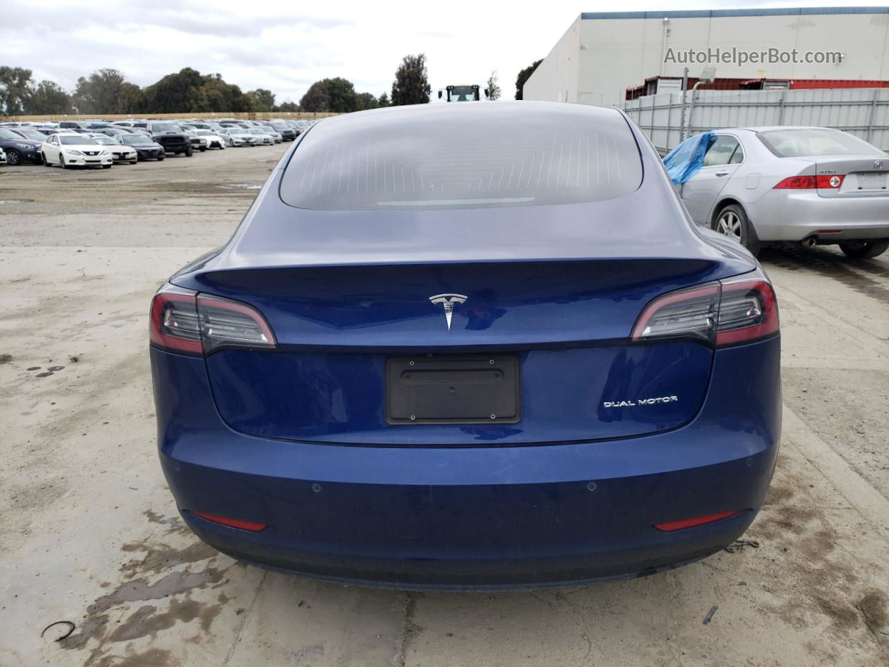 2019 Tesla Model 3  Blue vin: 5YJ3E1EB6KF469130