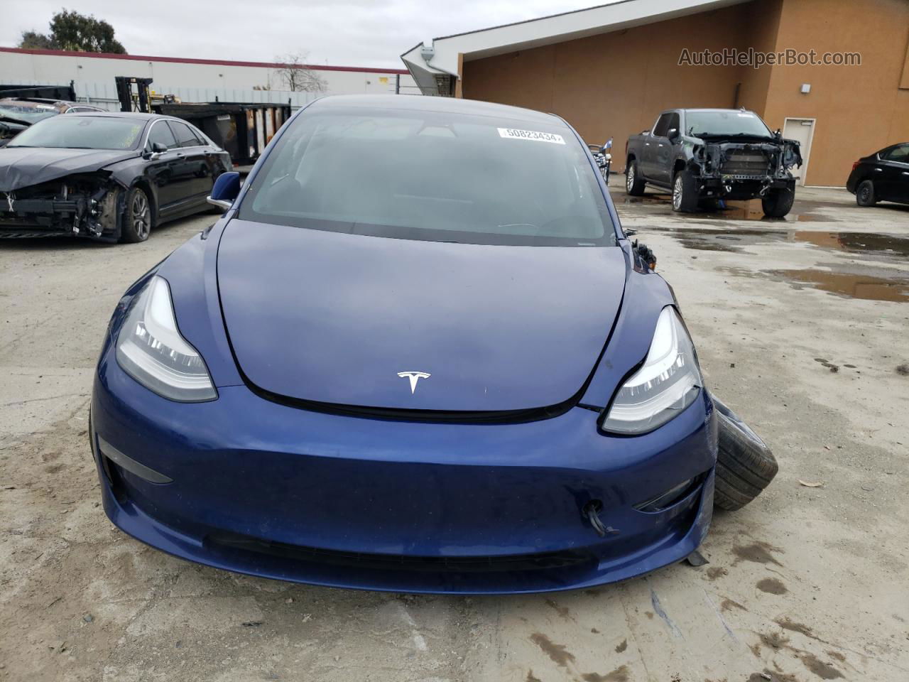 2019 Tesla Model 3  Blue vin: 5YJ3E1EB6KF469130