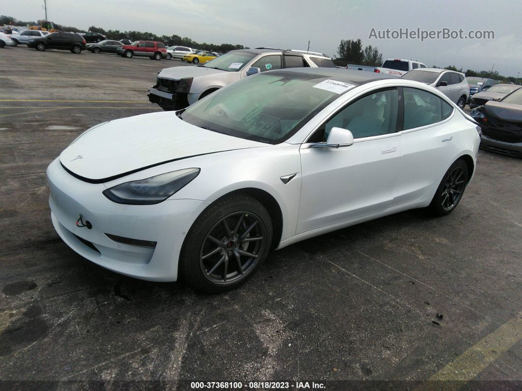 2019 Tesla Model 3 Long Range/performance White vin: 5YJ3E1EB6KF494478