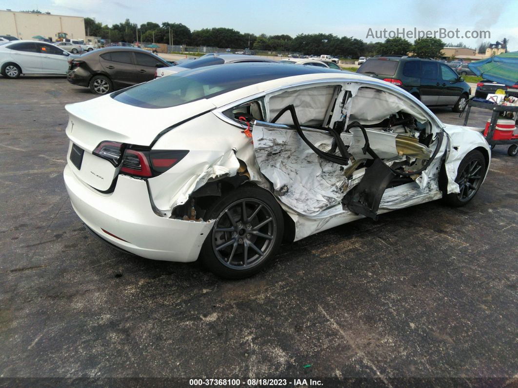 2019 Tesla Model 3 Long Range/performance White vin: 5YJ3E1EB6KF494478