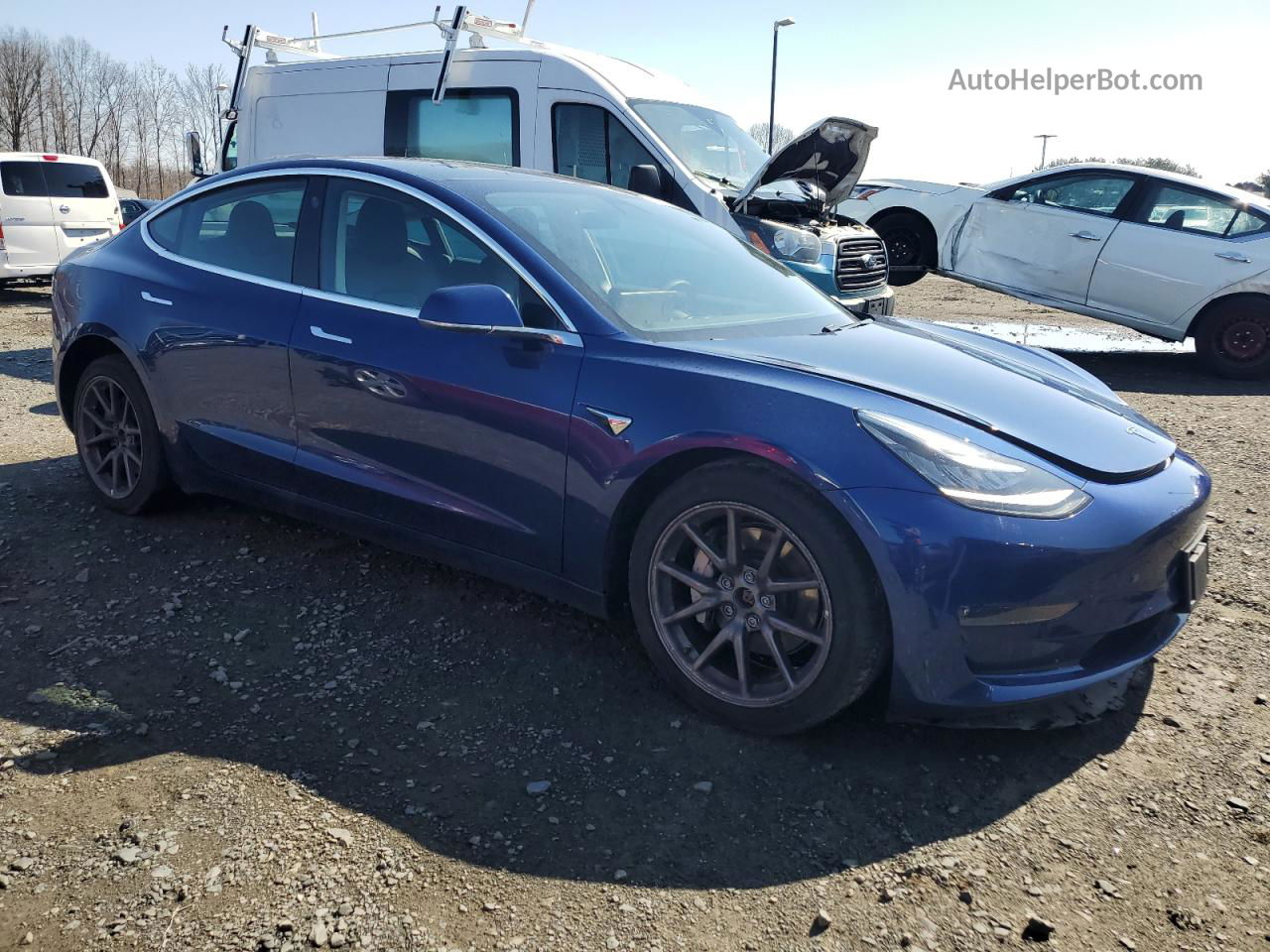 2020 Tesla Model 3  Синий vin: 5YJ3E1EB6LF617679