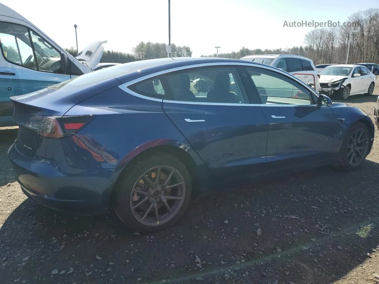 2020 Tesla Model 3  Синий vin: 5YJ3E1EB6LF617679