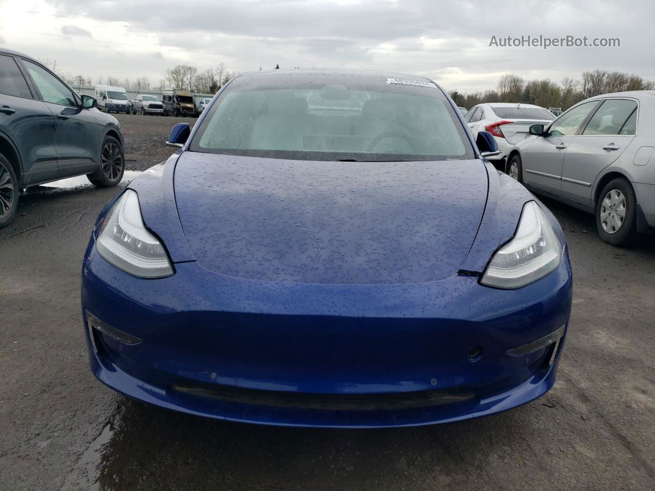 2020 Tesla Model 3  Blue vin: 5YJ3E1EB6LF621988