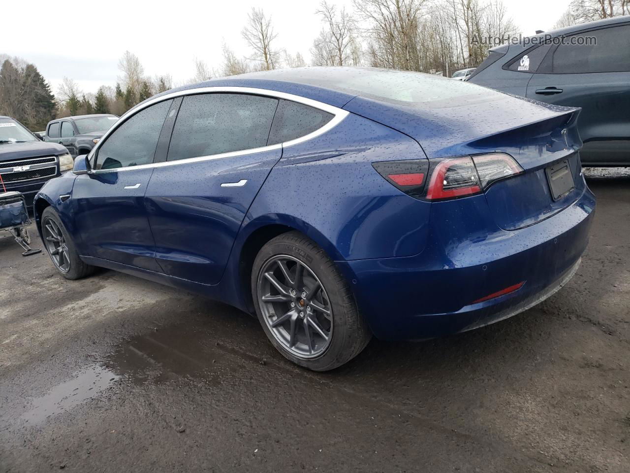 2020 Tesla Model 3  Blue vin: 5YJ3E1EB6LF621988