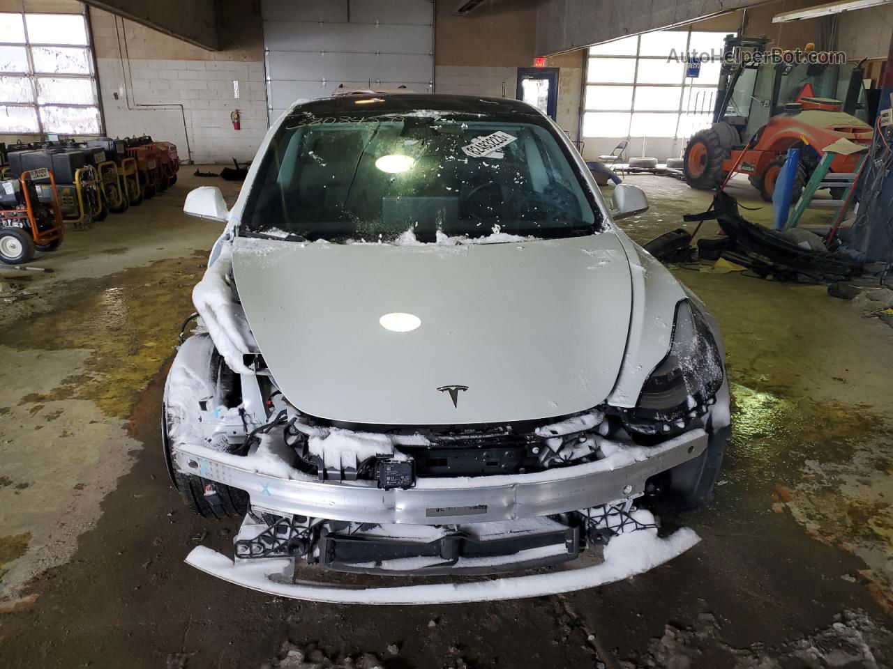 2020 Tesla Model 3  White vin: 5YJ3E1EB6LF636801