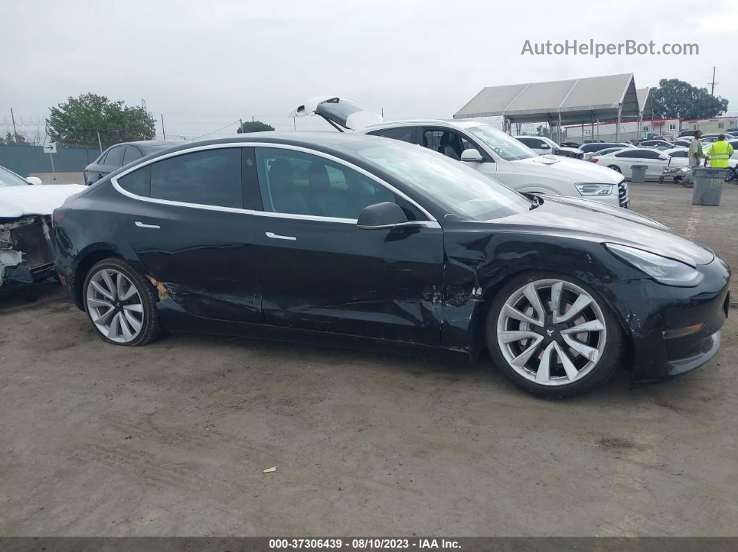 2020 Tesla Model 3 Long Range Black vin: 5YJ3E1EB6LF666395