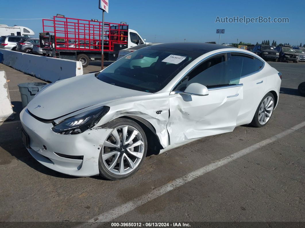 2020 Tesla Model 3 Long Range Dual Motor All-wheel Drive White vin: 5YJ3E1EB6LF667594