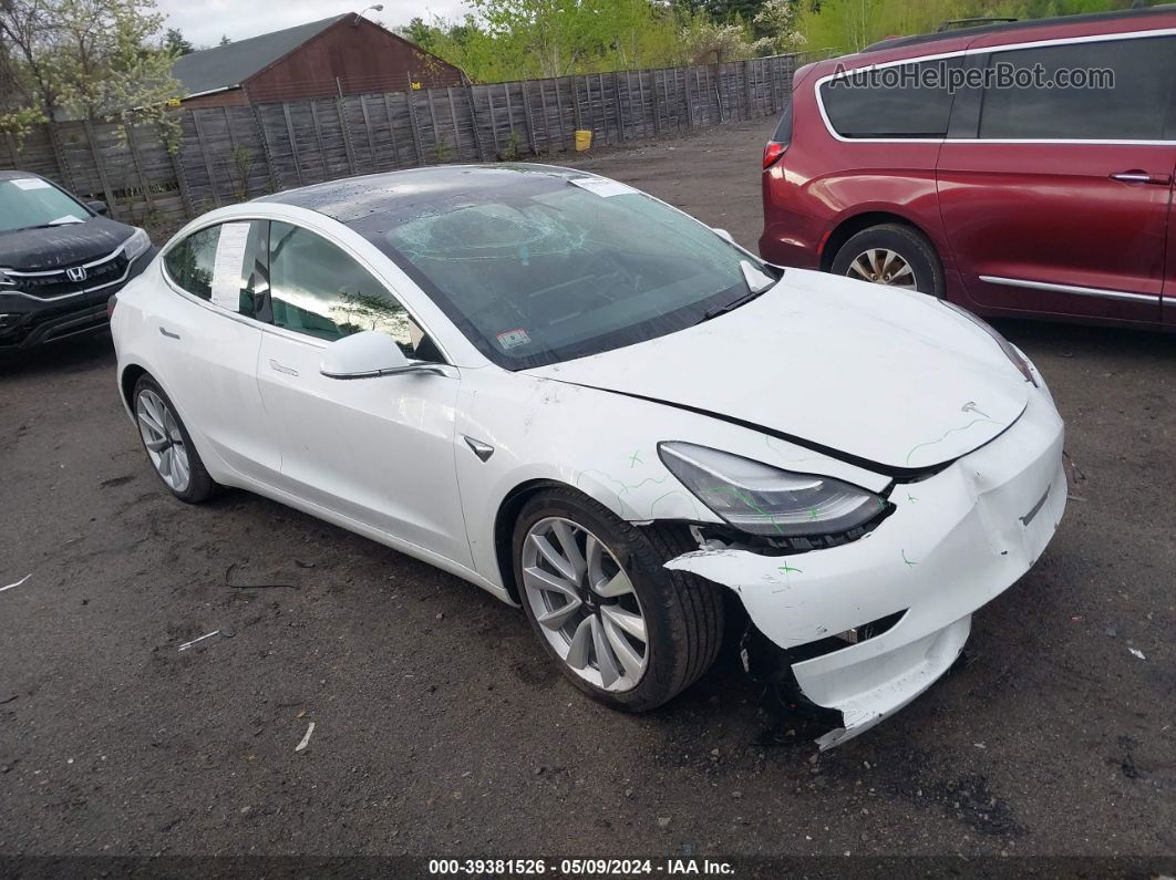 2020 Tesla Model 3 Long Range Dual Motor All-wheel Drive White vin: 5YJ3E1EB6LF712291