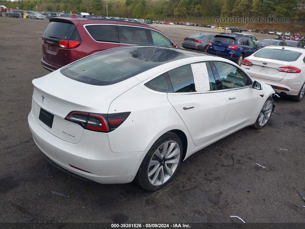 2020 Tesla Model 3 Long Range Dual Motor All-wheel Drive White vin: 5YJ3E1EB6LF712291