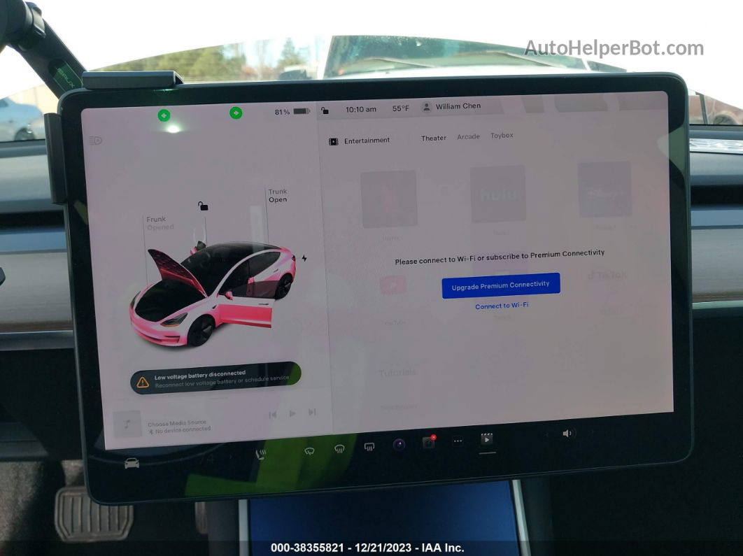 2020 Tesla Model 3 Long Range Dual Motor All-wheel Drive Белый vin: 5YJ3E1EB6LF741693