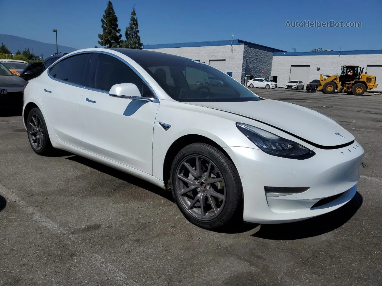 2020 Tesla Model 3  White vin: 5YJ3E1EB6LF787217