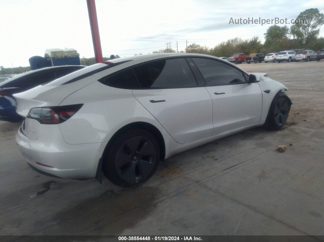 2021 Tesla Model 3 Long Range Dual Motor All-wheel Drive White vin: 5YJ3E1EB6MF051007