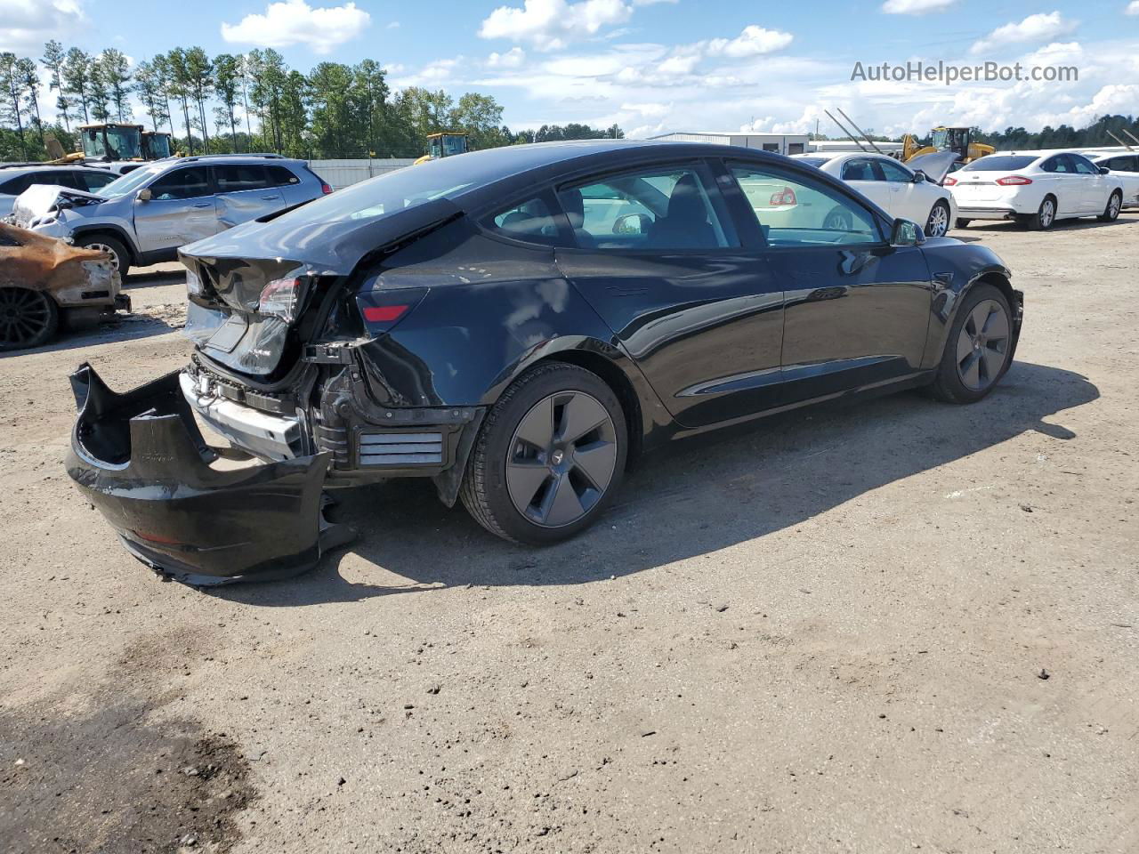 2021 Tesla Model 3  Black vin: 5YJ3E1EB6MF848938